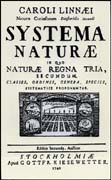 Systema Naturae title page
